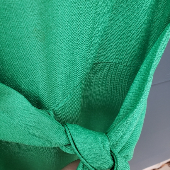 The Limited Kelly Green Tie Front Sheath Dress - 2 - Picture 11 of 16